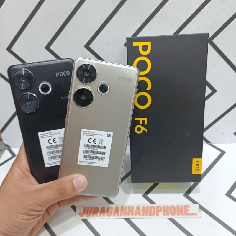 POCO F6 5G 12/512GB 8/256GB HP BEKAS SECOND FULLSET