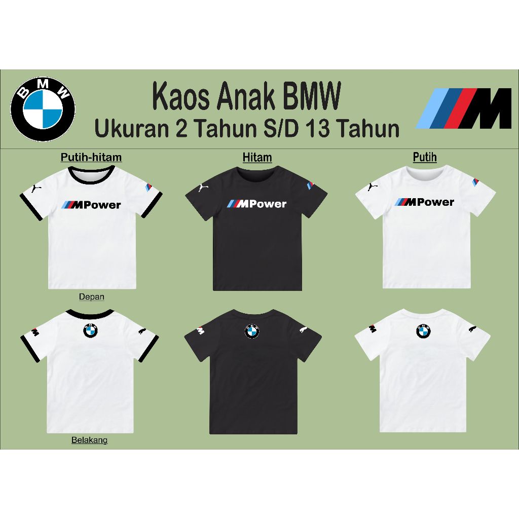 Pakaian Anak / Kaos Anak BMW