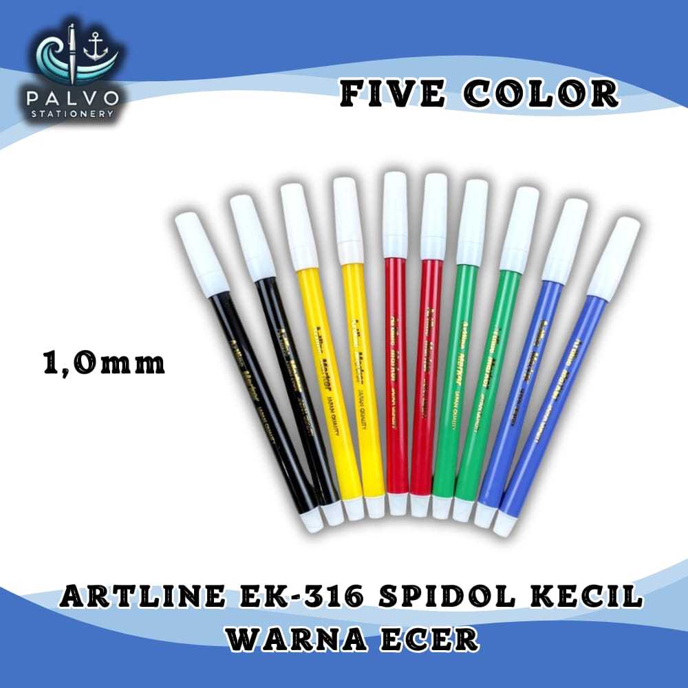 

ARTLINE EK-316 SPIDOL KECIL WARNA ECER / SPIDOL ARTLINE BIJIAN