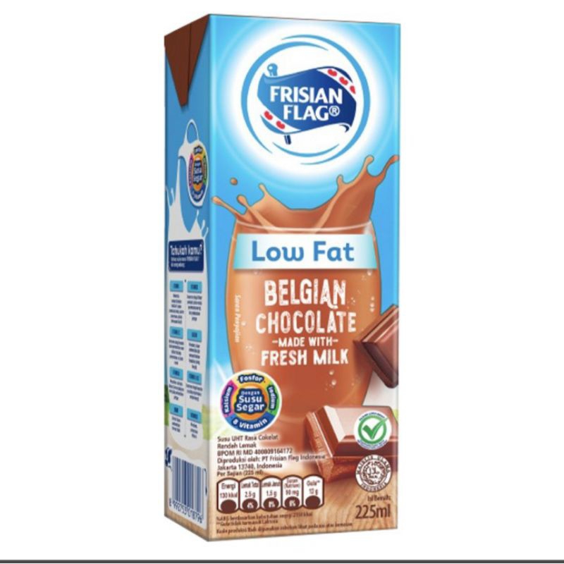 

Frisian Flag Purefarm Rendah Lemak Susu UHT Belgian Cokelat Kotak 225 ml