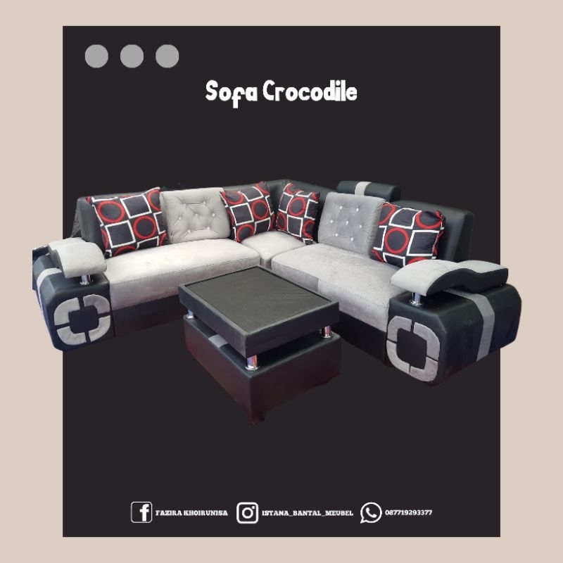 PROMO SOFA CROCODILE SUDUT || PENGIRIMAN KHUSUS YOGYAKARTA
