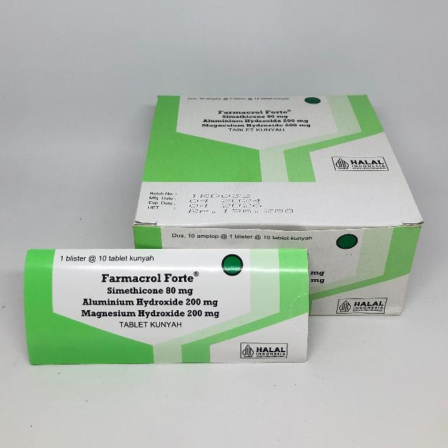FARMACROL FORTE TABLET / STRIP 10 TAB / OBAT MAAG ASAM LAMBUNG GERD