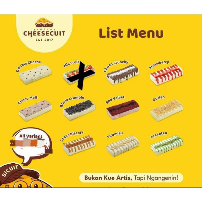 

Jastip Bandung Cheesecuit (Ready sabtu, 25 Januari)