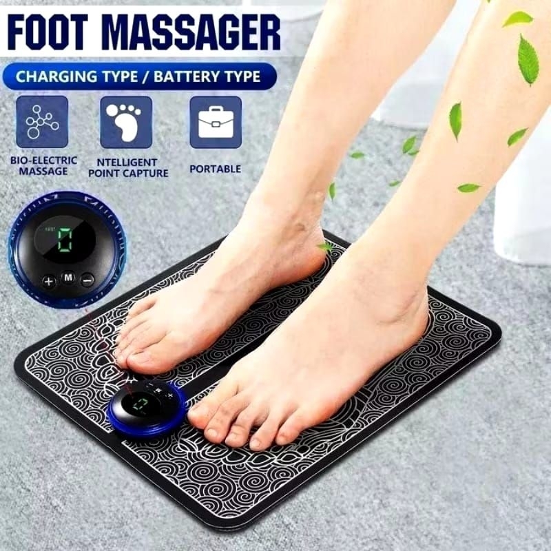 Alat Pijat Kaki Electric EMS Foot Massage Mat Alat Pijat Refleksi Kaki Elektrik Akupuntur Kaki USB