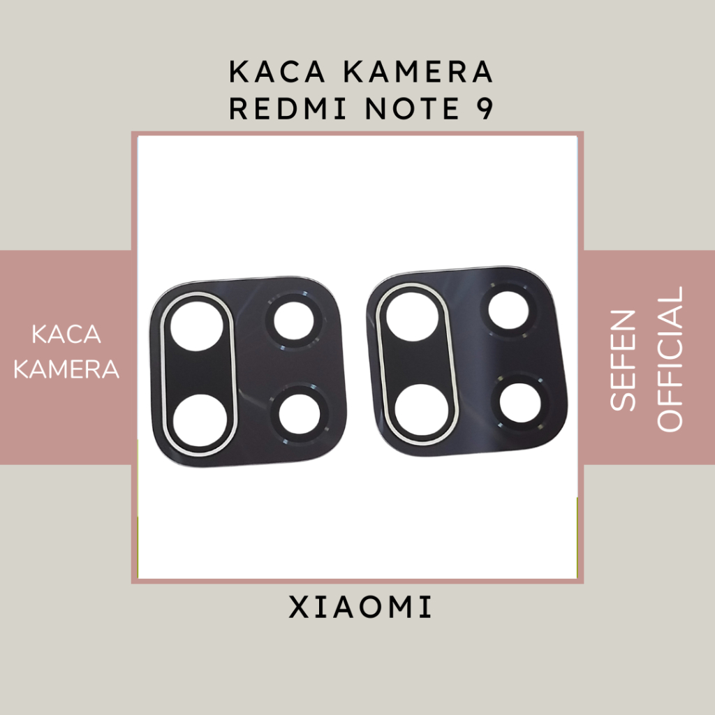 KACA KAMERA XIAOMI REDMI NOTE 9 - LENSA KAMERA BELAKANG XIAOMI REDMI NOTE 9