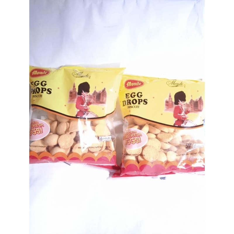 

NISSIN Monde Egg Drops Biscuit 110g Biskuit Telur Monde Camilan Roti Telur Kering