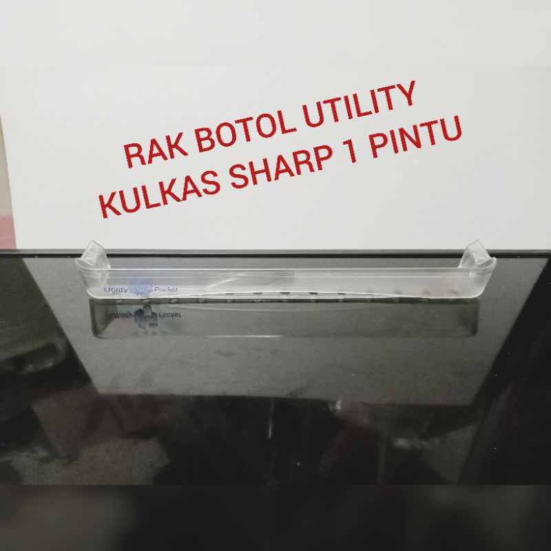 RAK BOTOL KULKAS SHARP 1 DAN 2 PINTU..SECOND ORIGINAL