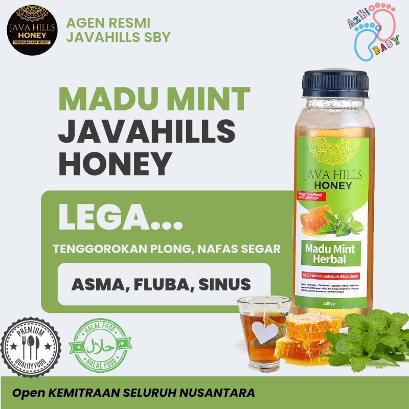 

JAVA HILLS Madu Mint Herbal Tenggorokan Plong 320 gram