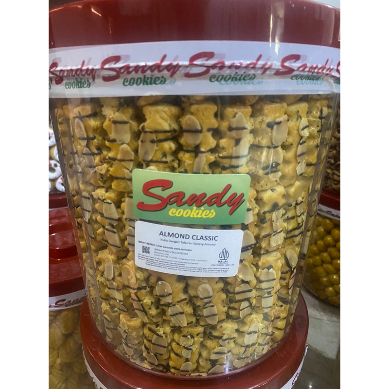 

ALMOND CLASSIC #SANDY COOKIES 200gr + TOPLES (REPACK)