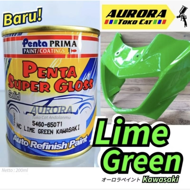 Cat Hijau Ninja Kawasaki PENTA Super Gloss 200ml / Cat Duco NC 65071 Lime Green Kawasaki