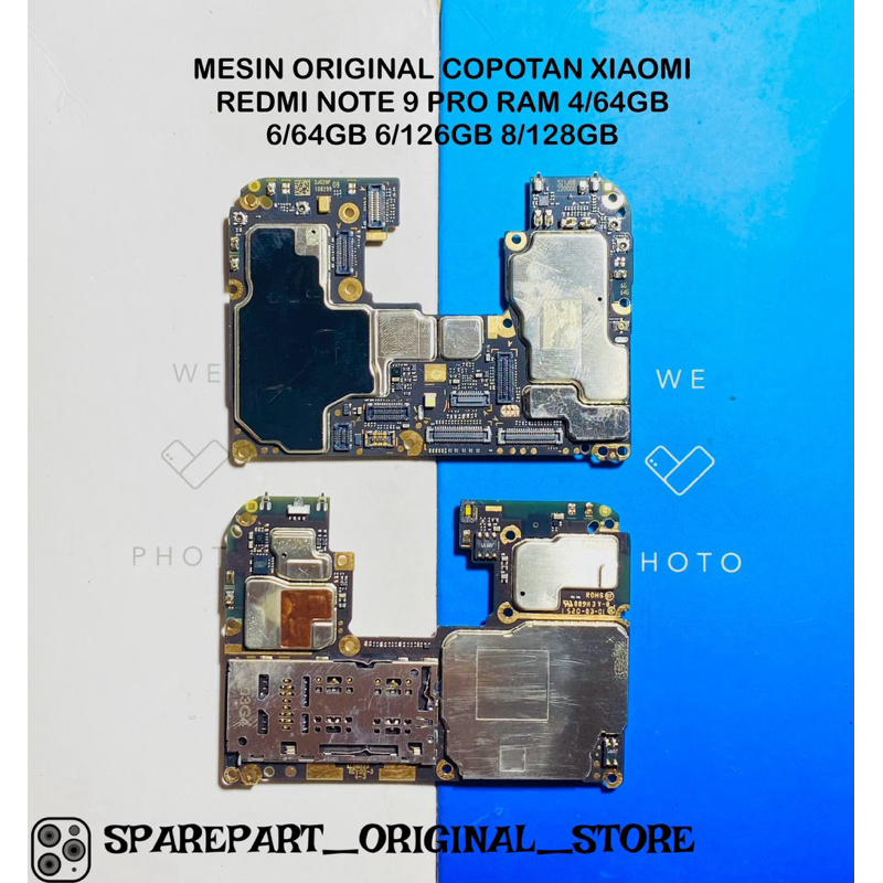 MESIN 100% ORIGINAL COPOTAN XIAOMI REDMI NOTE 9 PRO RAM 4/64GB  6/64GB 6/128GB 8/128GB NORMAL