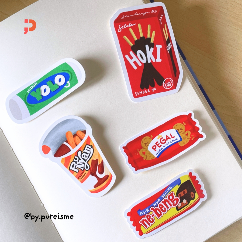 

By.pureisme | SNACK SERIES - Sticker Diecut