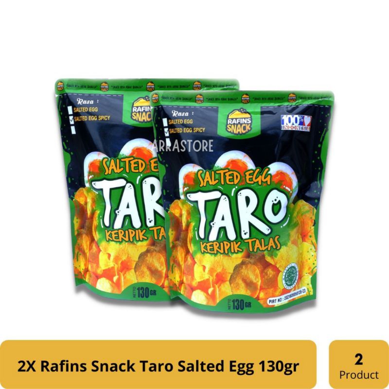 

TARO Keripik Talas Salted Egg Rasa telur asin Rafins Snack