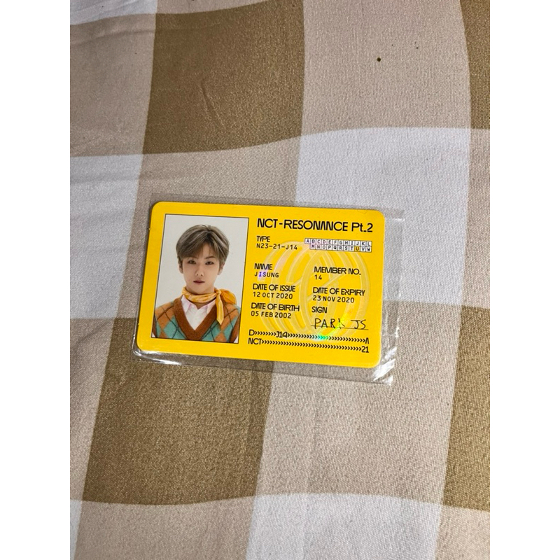 Photocard Jisung NCT Resonance Official | pc jisung | pc nct dream