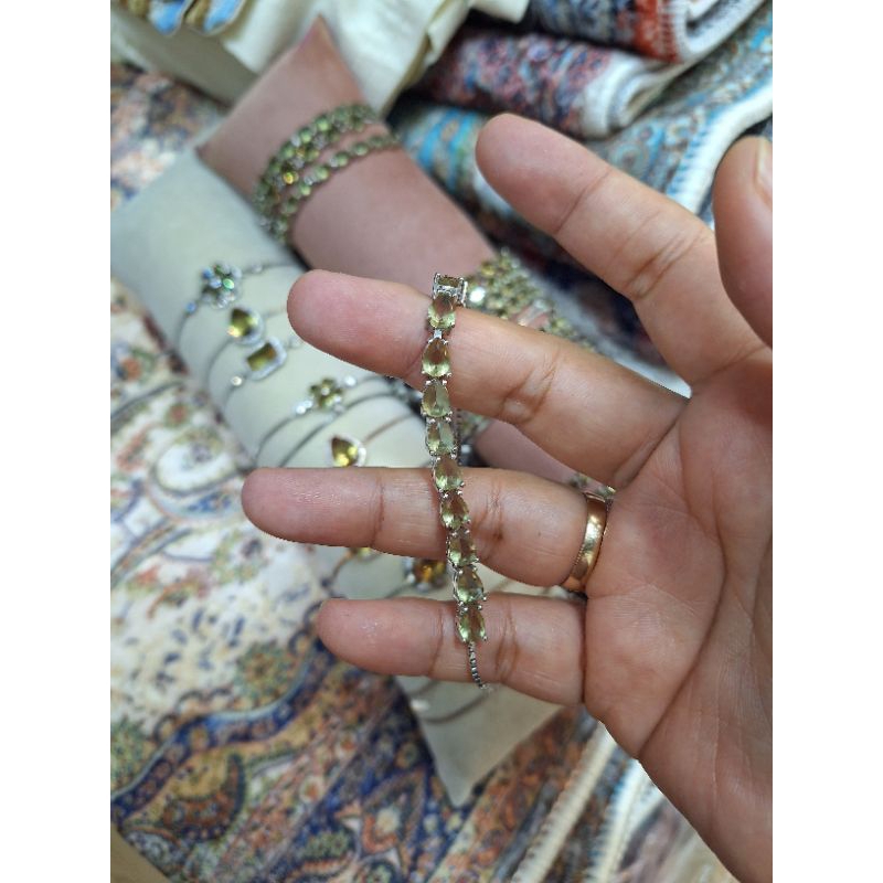 Kode A Gelang Silver925 Zultanite Turki Mini Teardrop | Gelang Perak | Gelang Import | Perhiasan Wan