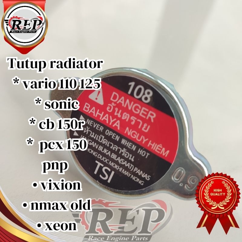 tutup radiator atas honda vario 110 125 cb 150r sonic cbr150r pcx 150 vixion Jupiter mx xeon nmax