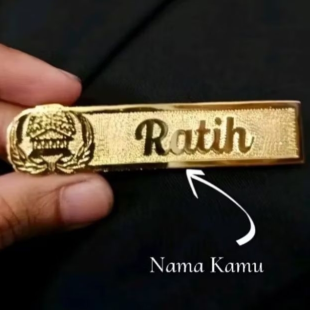 BROS PNS Pin NAMA Identitas Bros Korpri Custom Bros Jilbab Korpri