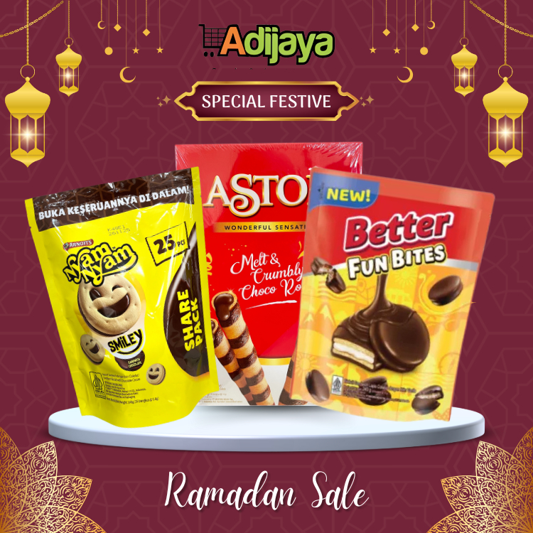 

Promo Festive Special Ramadhan Jajan Wafer Wafello Pouch 3 Rasa Coklat Coconut Keju 228gr isi 24pcs | Beng Beng Big Pack