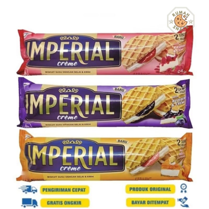 

IMPERIAL Cream Biskuit Susu Selai & Krim 108 gr