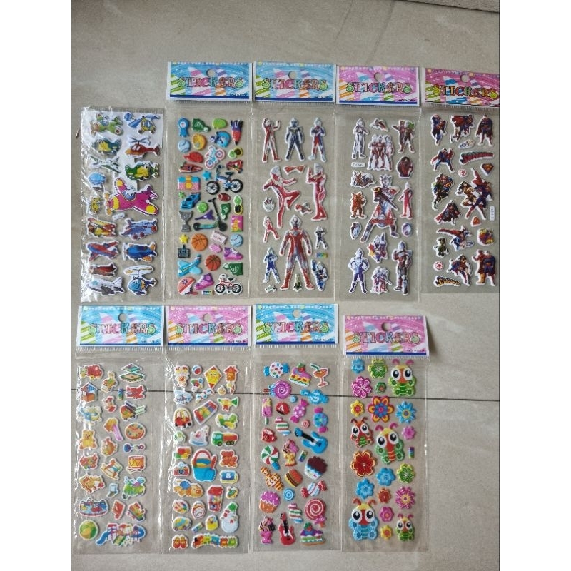

ya BISA PILIH MOTIF sticker perempuan laki laki - stiker panjang timbul embose emboss 1 lembar
