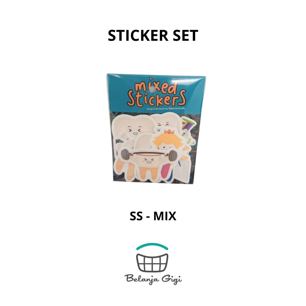 

Sticker Set Pack Belanja Gigi