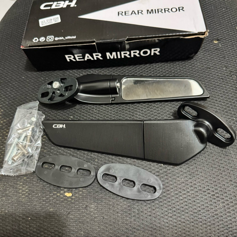 Spion Winglet CBH untuk Motor Sport Full Fairing / Ninja CBR R15 R25 GSX