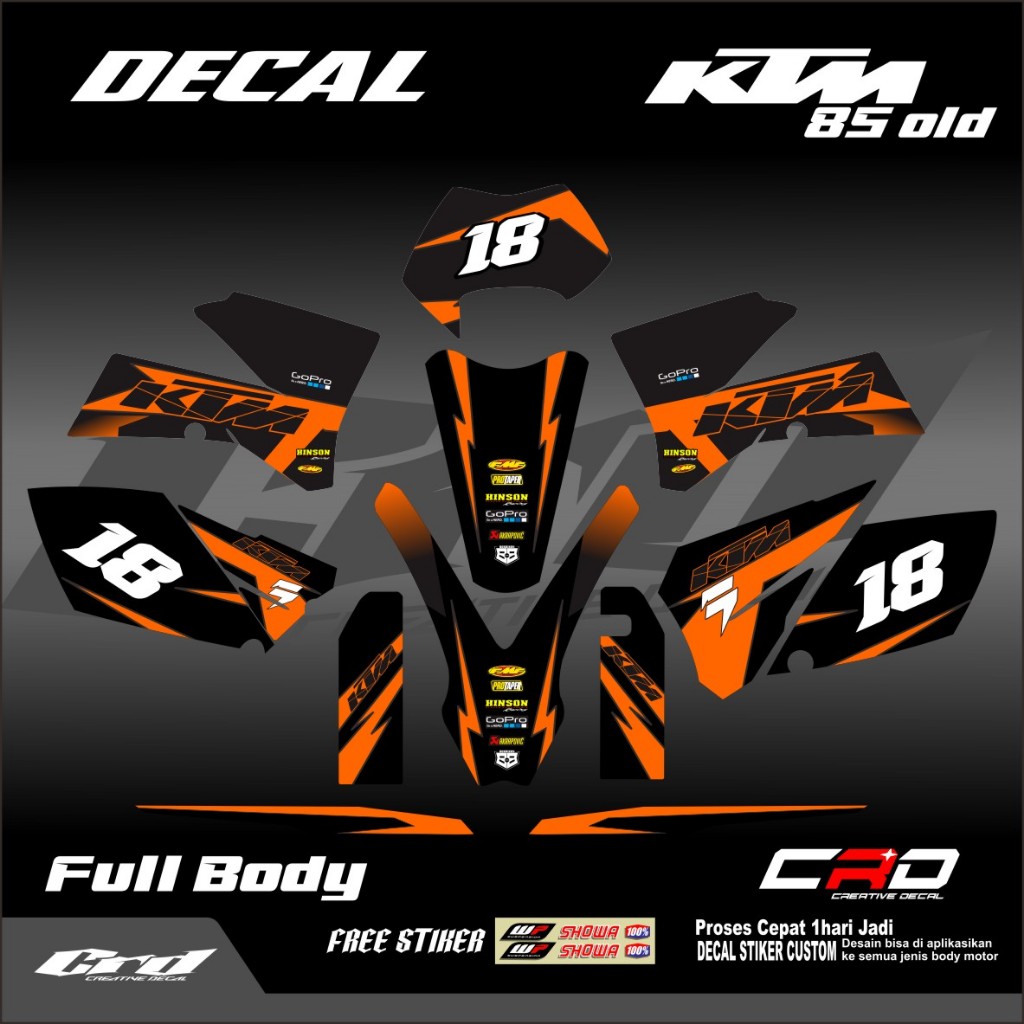 decal stiker ktm 85 old decal ktm 85 lama stiker decal ktm