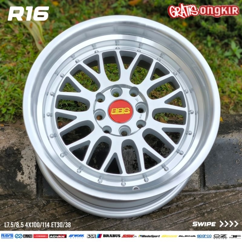 velg racing celong Bbs Lm Ring16x7/85 velg mobil racing r16