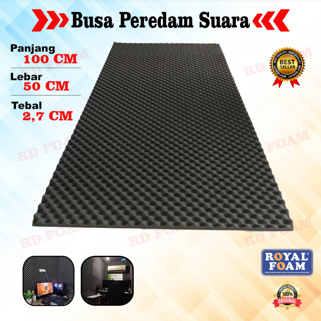 Busa Peredam tebal 2,7cm Suara model Telur - Egg Foam - Peredam Suara Ruangan Dinding peredam ruanga