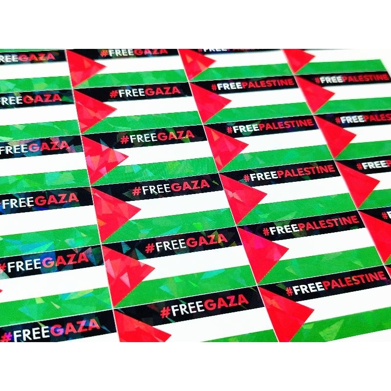 

Sticker Cutting Free Palestin Sticker Tempel Pipi Palestina Perlembar isi 32 sticker
