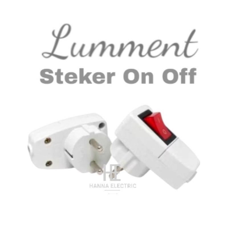 Steker Arde Switch On Off Lumment / Steker Saklar On Off