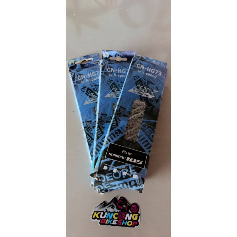 Rantai SHIMANO DEORE. 105 cn hg73 for 9-speed.ASLI JAPAN