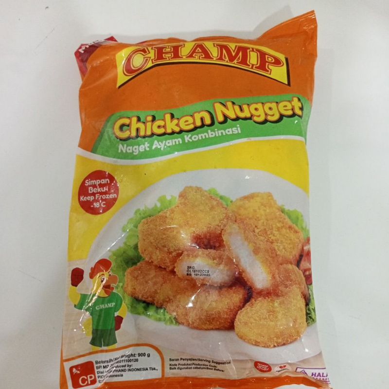 

Champ chicken nugget 900gr Nuget ayam frozen