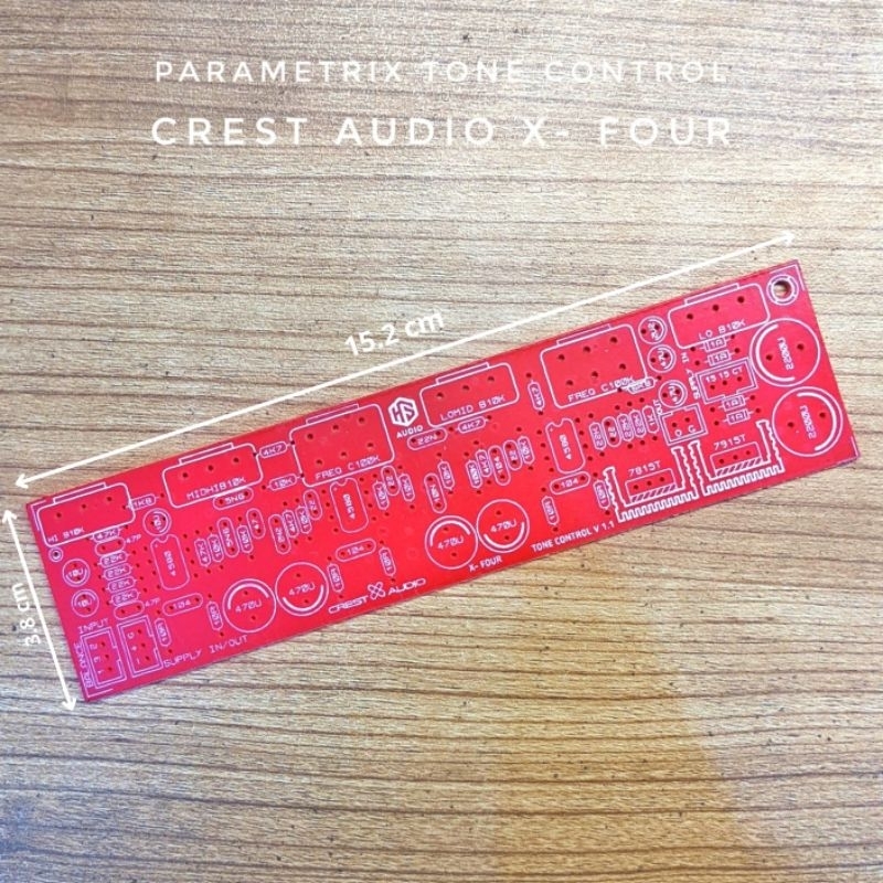 PCB tone control crest audio X four
