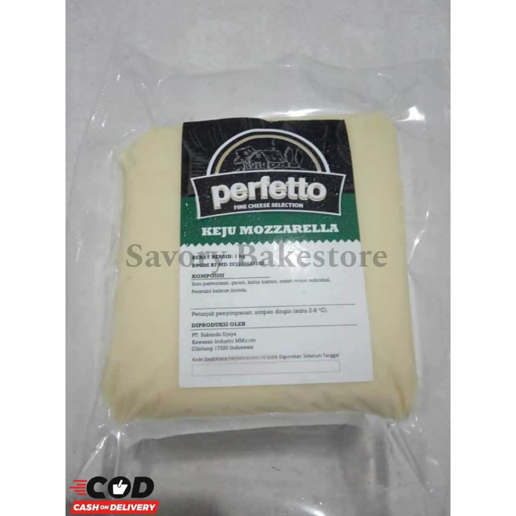

500 GR KEJU MOZZARELA PERFETTO HALAL KEMASAN ORIGINAL KEJU MOZZARELLA PERFETTO