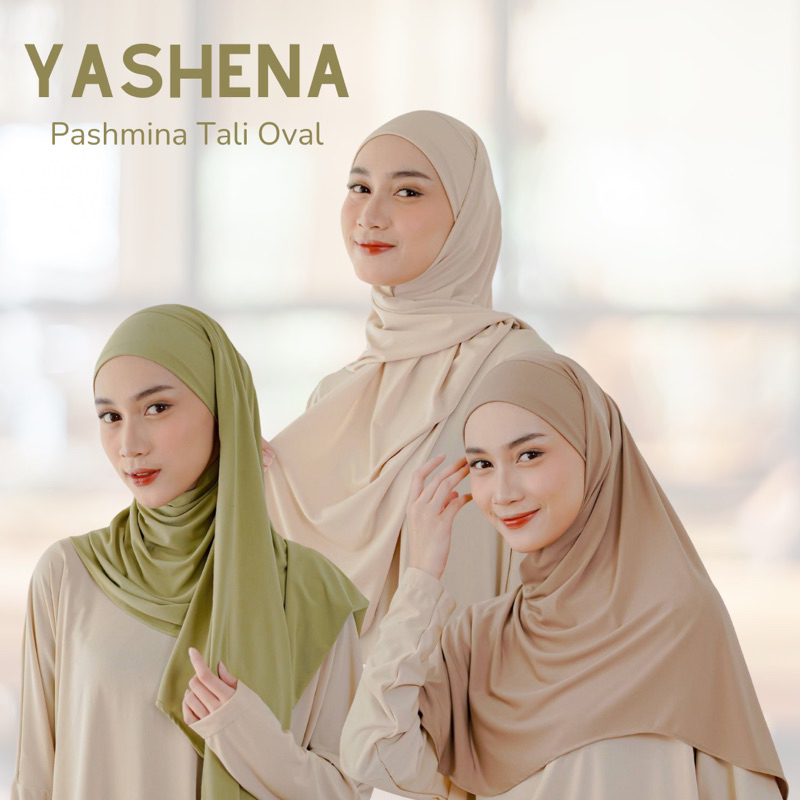 Yashena Pashmina Tali Oval / Pashmina Tali Jersey Premium / Pashmina Tali Oval / Pashmina Oval Jerse