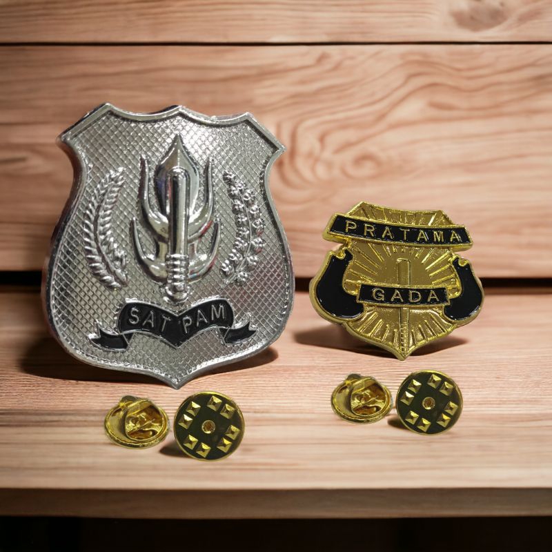 pin kewenangan dan gada pratama 1 set satpam security