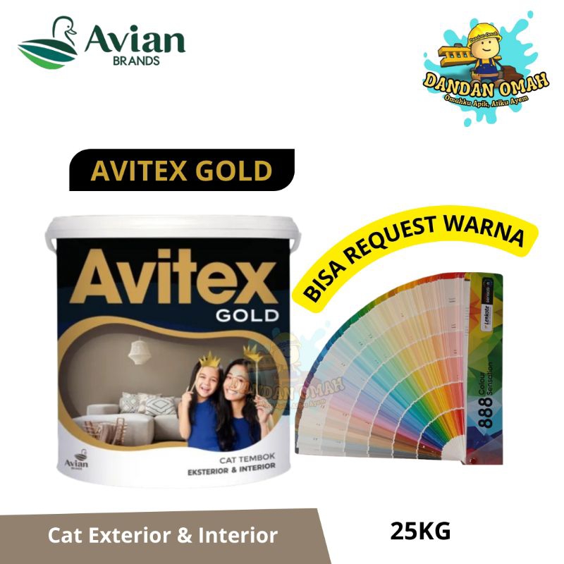 Avitex Gold / Cat Interior & Eksterior / Cat Kualitas Medium / Kemasan 25kg