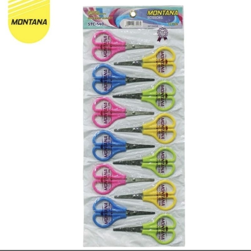 

Gunting Montana STC 540/gunting anak sekolah/gunting kecil warna