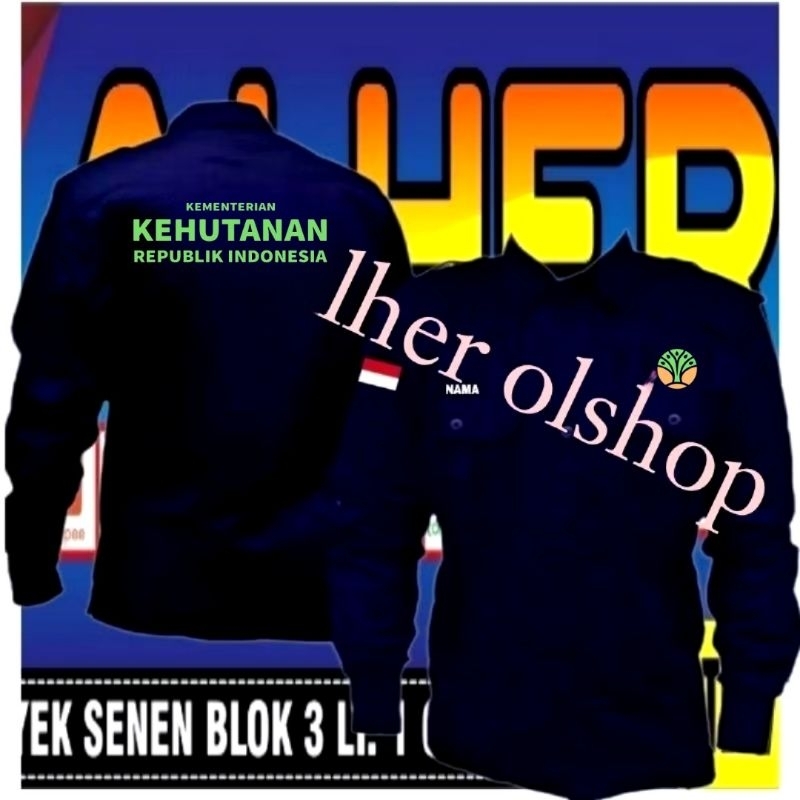 kemeja kementerian kehutanan baju kementerian kehutanan Pdh kementerian kehutanan Pdh perhutani baju