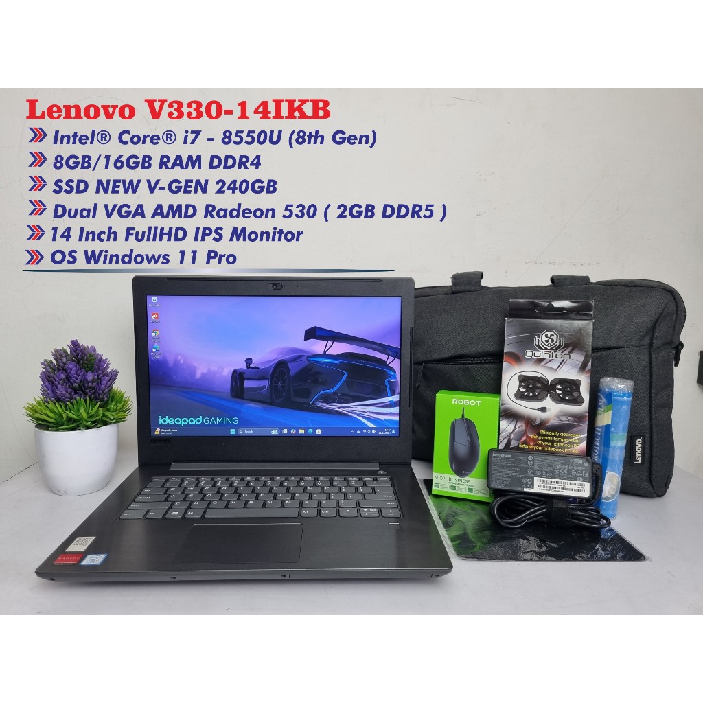 Lenovo Core i7 Gen 8 Dual VGA V330-14IKB