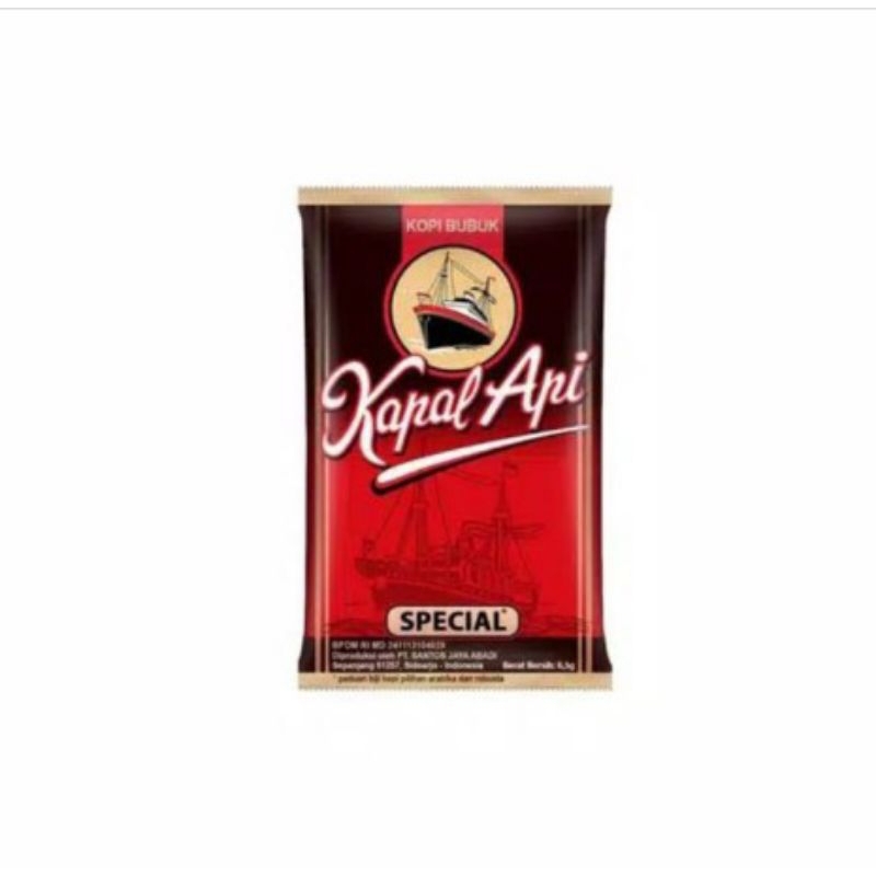 

Kapal Api Kopi Bubuk Spesial Renteng isi 10 per sachet 6 gram