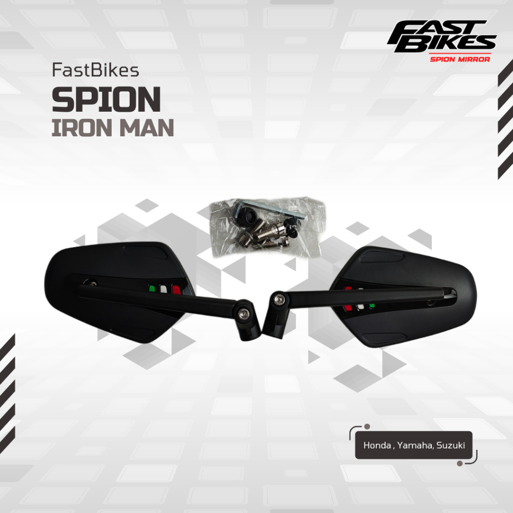 FASTBIKES Kaca Spion Italy Variasi Universal Motor Beat Scoopy Nmax Aerox