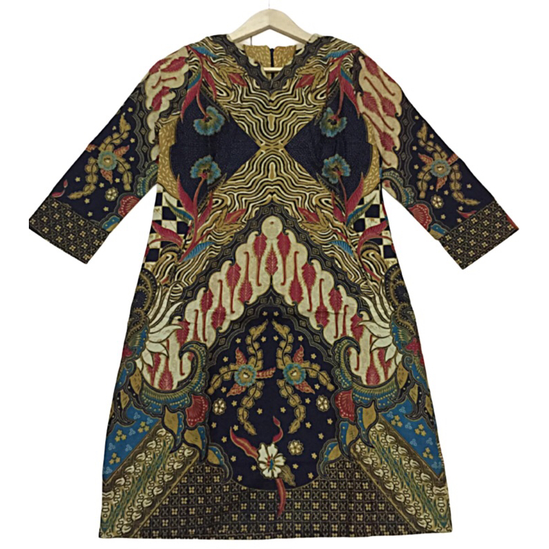 Tunik Batik Hitam Lengan Panjang / Tunik hijab