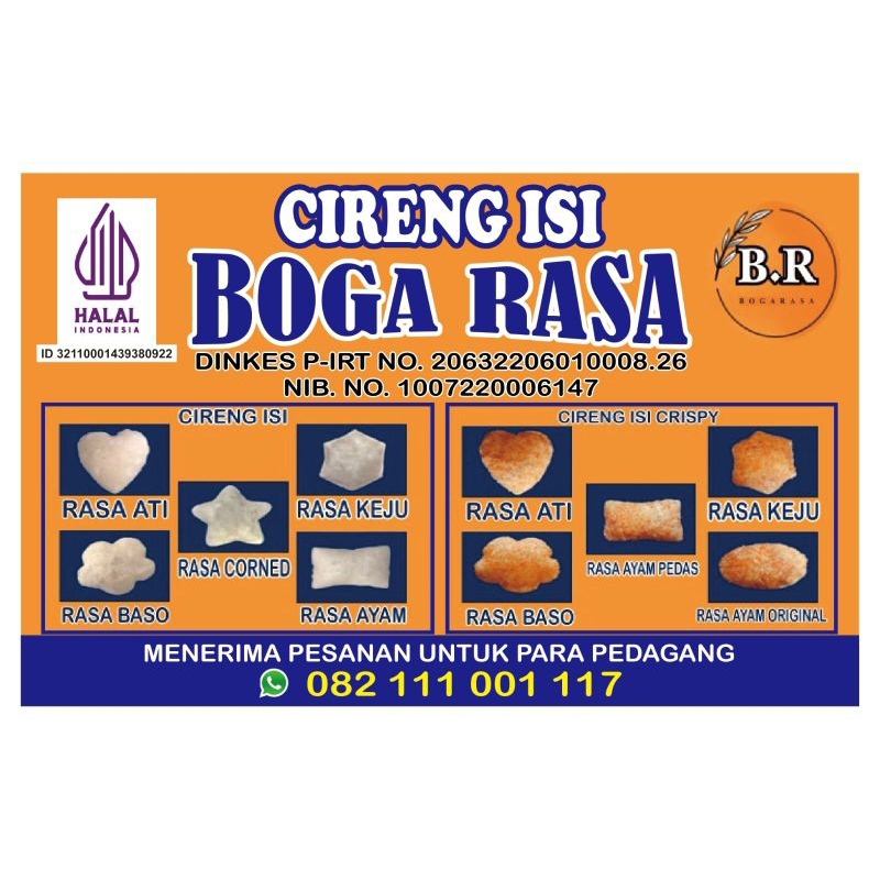 

Cireng isi aneka bentuk (isi 10)