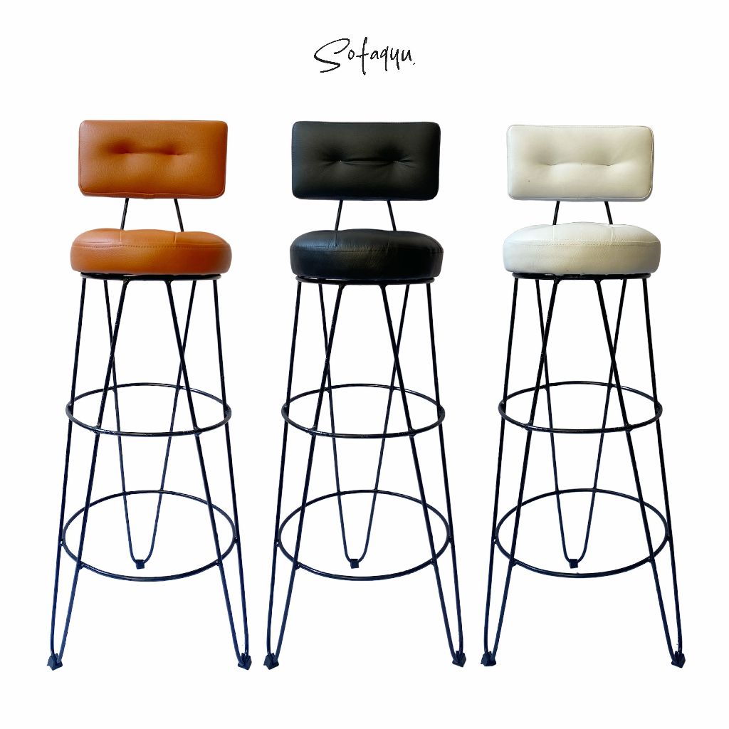 kursi sandaran outdoor 75 cm / kursi tinggi 1 meter / dudukan busa / kursi oreo / sofa/ salon /kursi