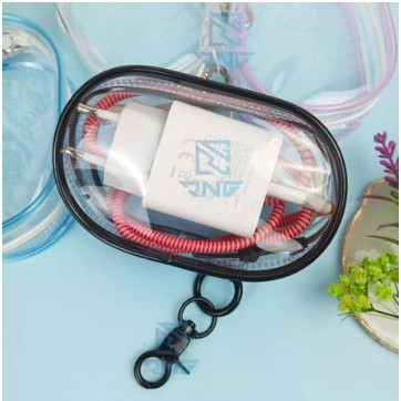 GANTUNGAN KUNCI POUCH CHARGER Kotak Penyimpanan Data Kabel Charger / box kecil kotak penyimpanan  / 