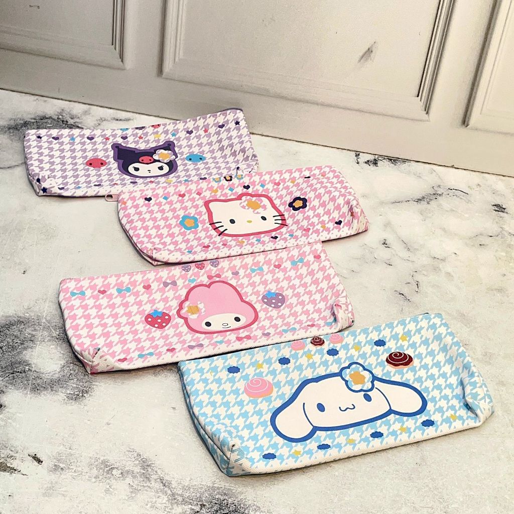 

Ready Stock!!! TERMURAH GROSIR Kotak Tempat Pensil Kanvas Muka SANRIO KP-1517 Kuromi Cinnamoroll My Melody Hello Kitty Canvas Pencil Case