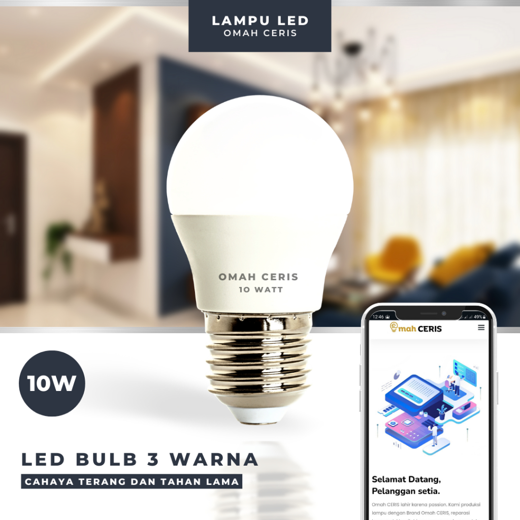 Lampu 3 Warna/Lampu LED 3 Warna/Lampu 3 Warna Murah