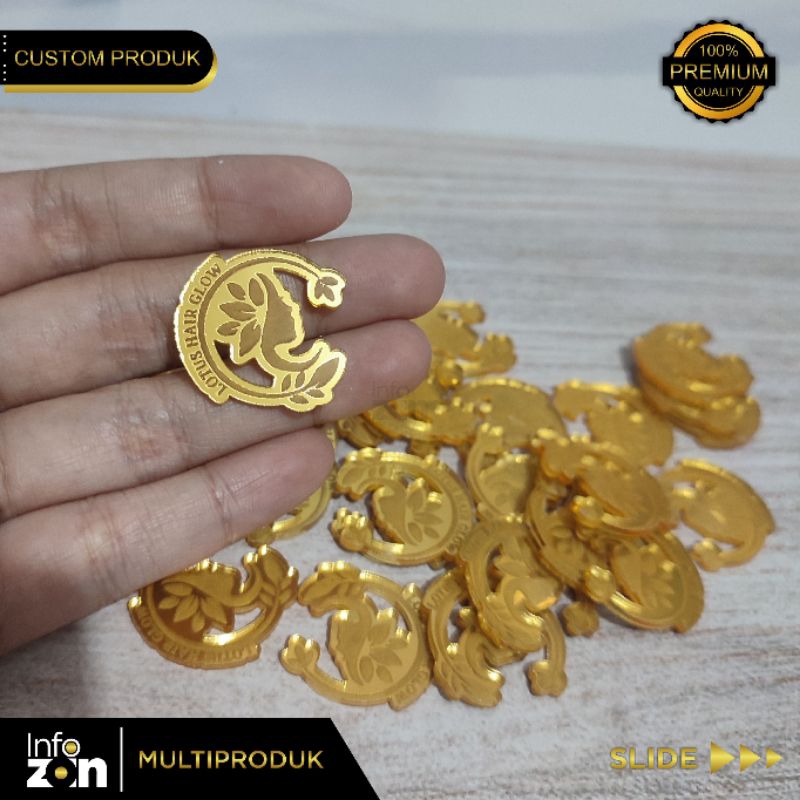 

[ TERLARIS ] LABEL AKRILIK CUSTOM LOGO | BRANDING LABEL LOGO CUSTOM | LABEL LOGO AKRILIK - INFOZOIN